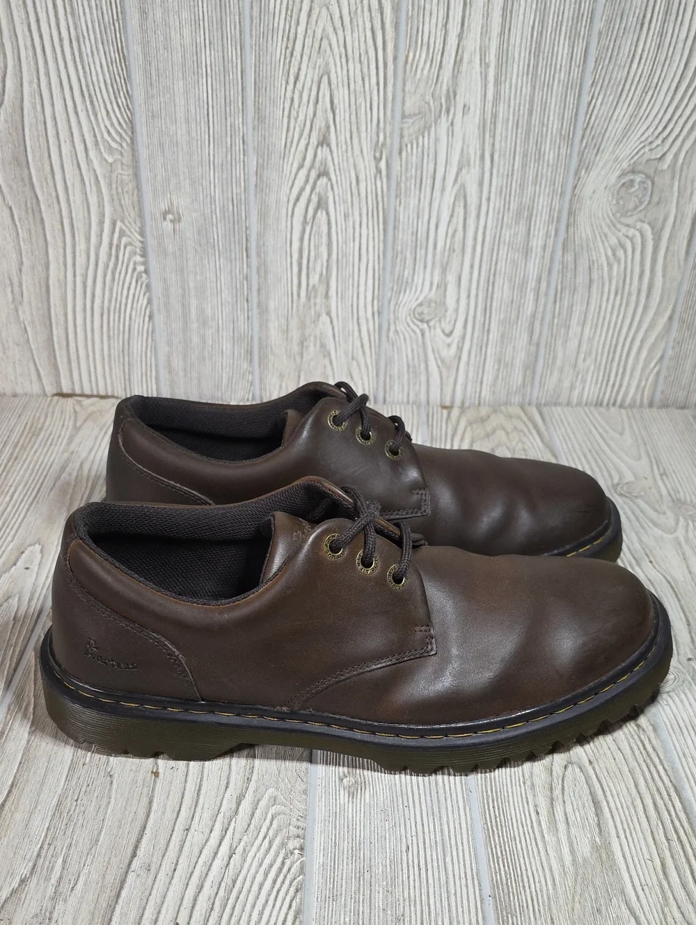 Dr. Martens Kent Oxford Brown Leather Lace Up Shoes Mens Size 12